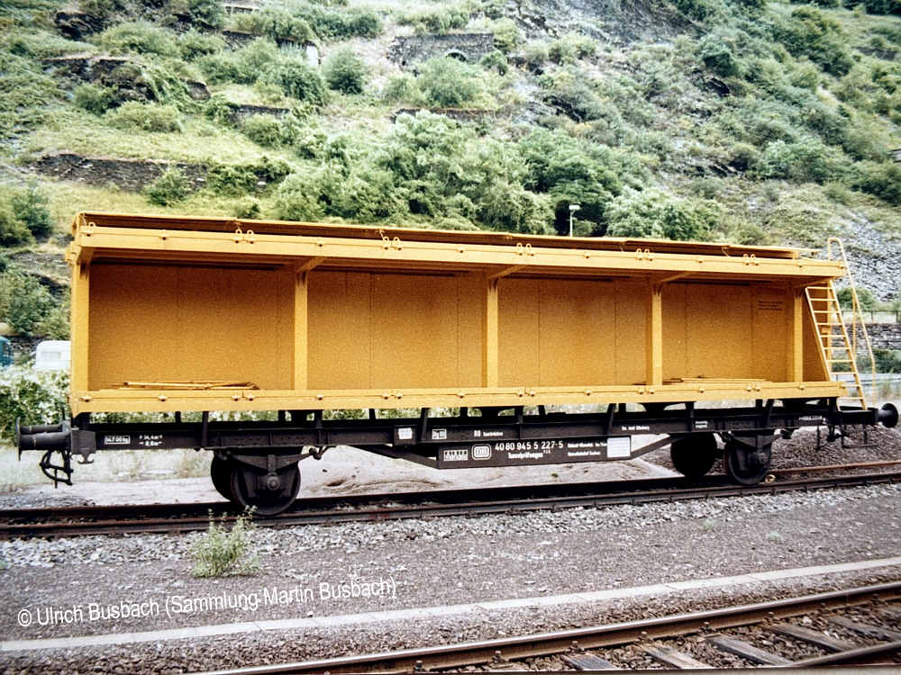 Tunnelpr&uuml;fwagen 732 40 80 945 5 227-5, 1987, Fotograf Ulrich Busbach