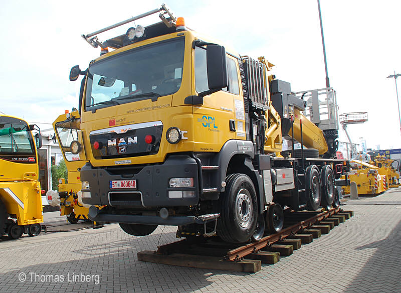 Zweiwege-Lkw, InnoTrans 2014, Fotograf Thomas Linberg