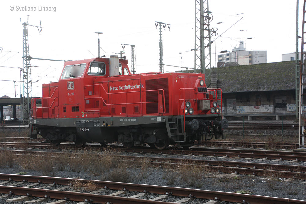 Bild der Rettungszuglok 714 108, Fulda, Fotografin Svetlana Linberg